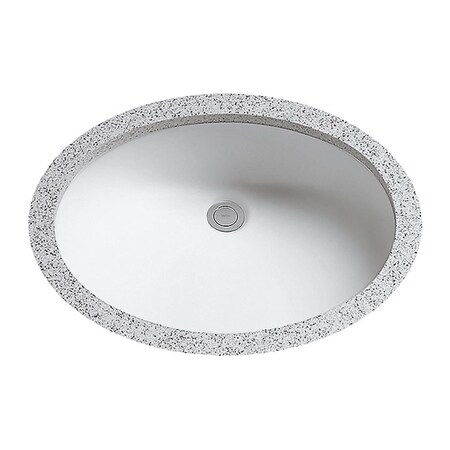 Procomfort LT597G-01 Dantesca Undercounter Lavatory Sanagloss, Cotton White PR2586654